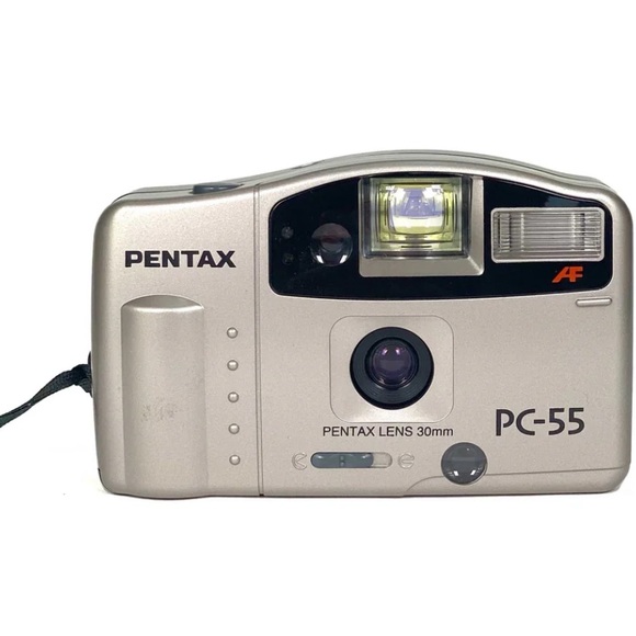 Pentax PC-55 35mm Film Camera 30mm Fixed Lens auto Rewind, New condition - Picture 2 of 12
